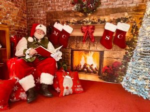 HERE COMES SANTA CLAUSE, HERE COMES SANTA CLAUSE ….
